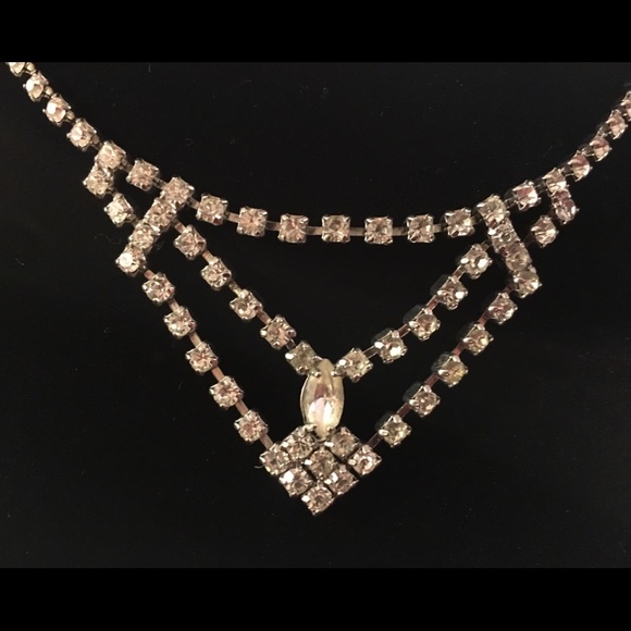 Jewelry - 1930’s diamond rhinestone necklace